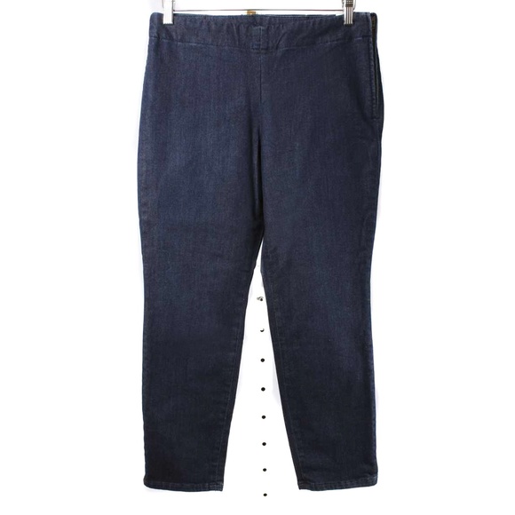 TALBOTS Dark Indigo Heritage Ankle Stretch Jeans NWT - Picture 1 of 3